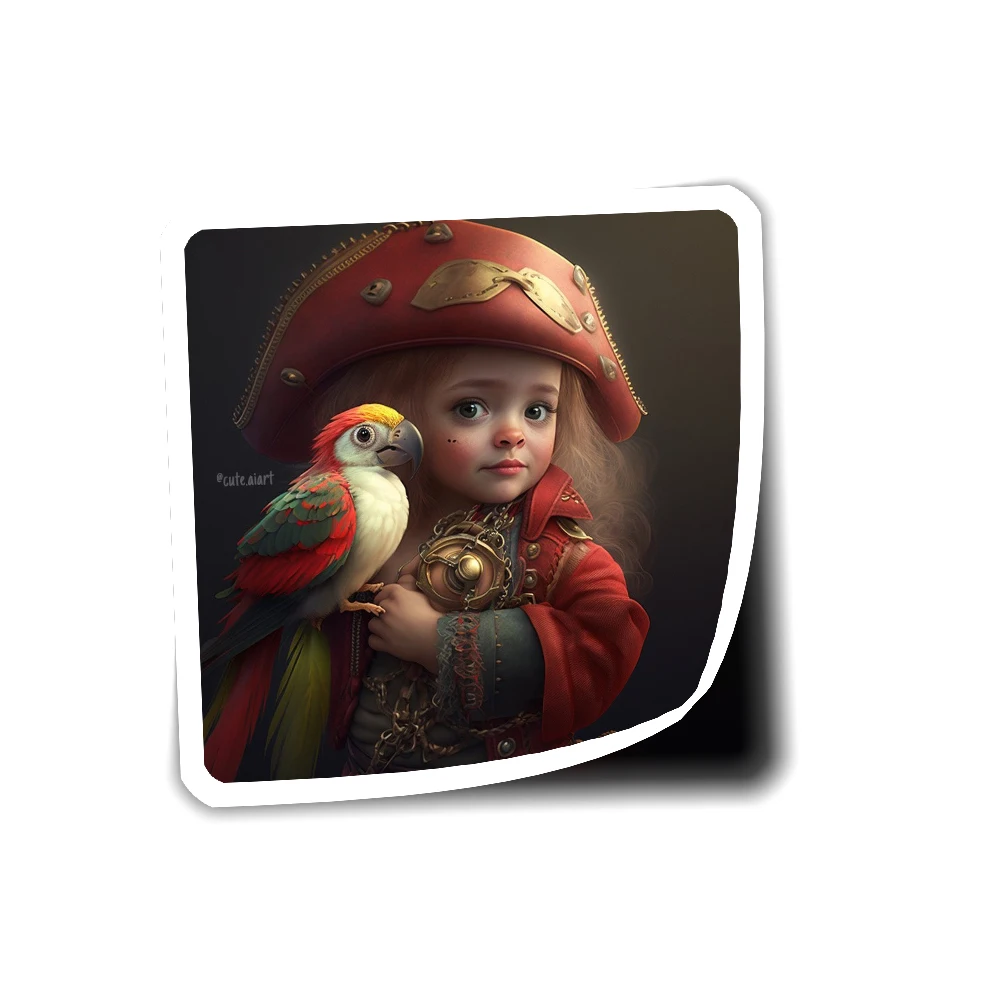 

CUTE AI STICKER 035 Sticker for Laptop Decor Bedroom Car Cute Cartoon Art Fashionable Public Suitcase