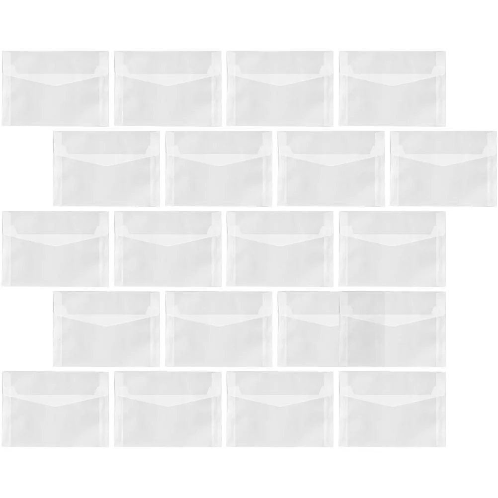 

20 Pcs Wedding Invitation Parchment Translucent Design Envelopes Paper Convenient Multi-function Gift Litmus Party Student