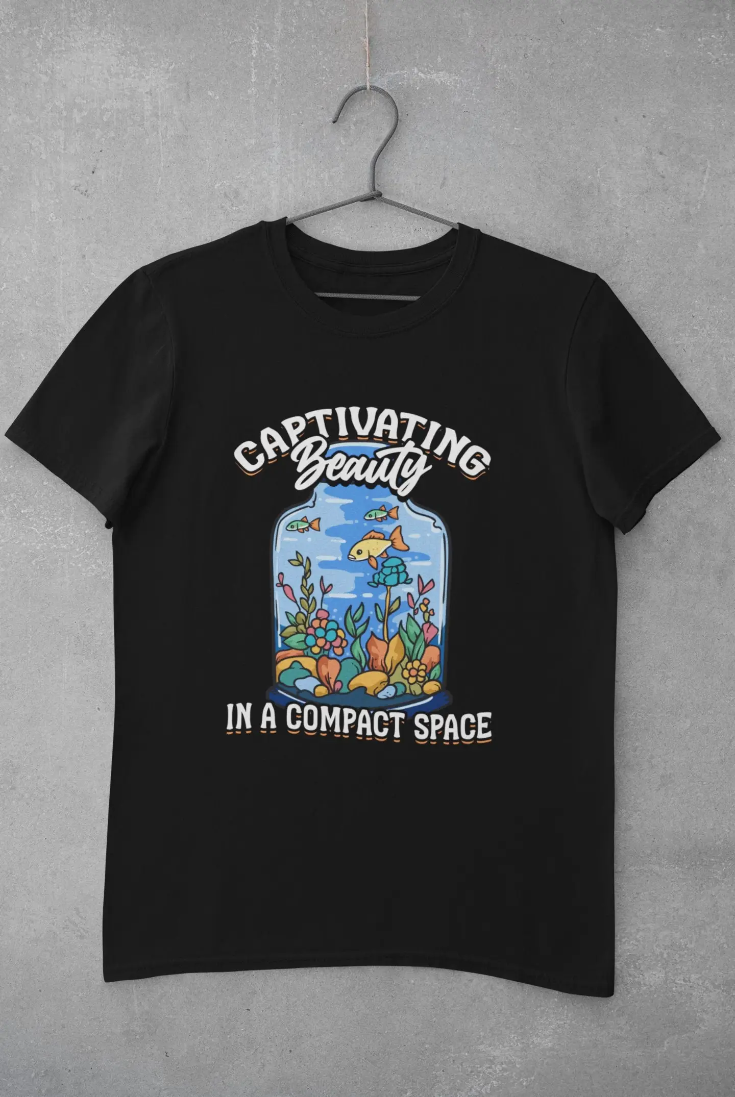 AquarisT футболка аквариум для хранения рыб влюбленных в компактном пространстве