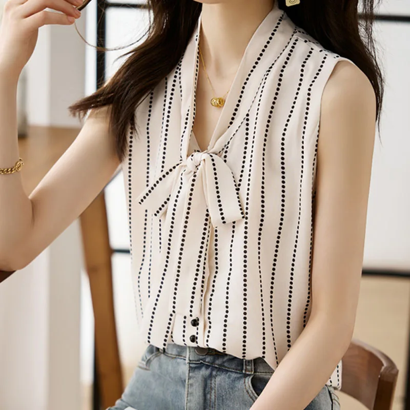 Шифоновая Блузка Модная элегантная женская одежда офисные женские топы с