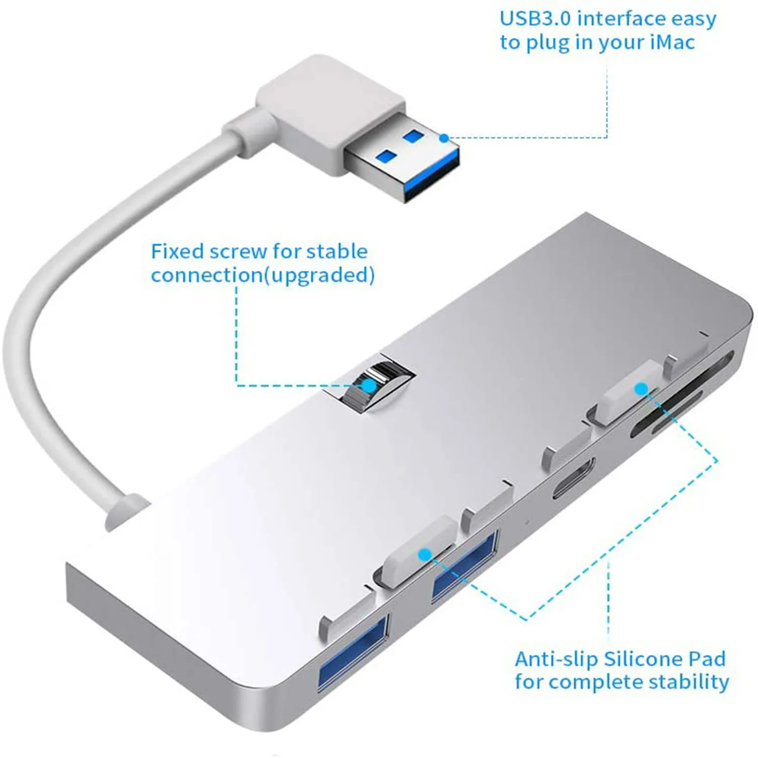 Usb-концентратор 5 в 1 Для iMac Pro 2017 2018 2020 ios док-станция все-в-одном USB3.0 концентратор