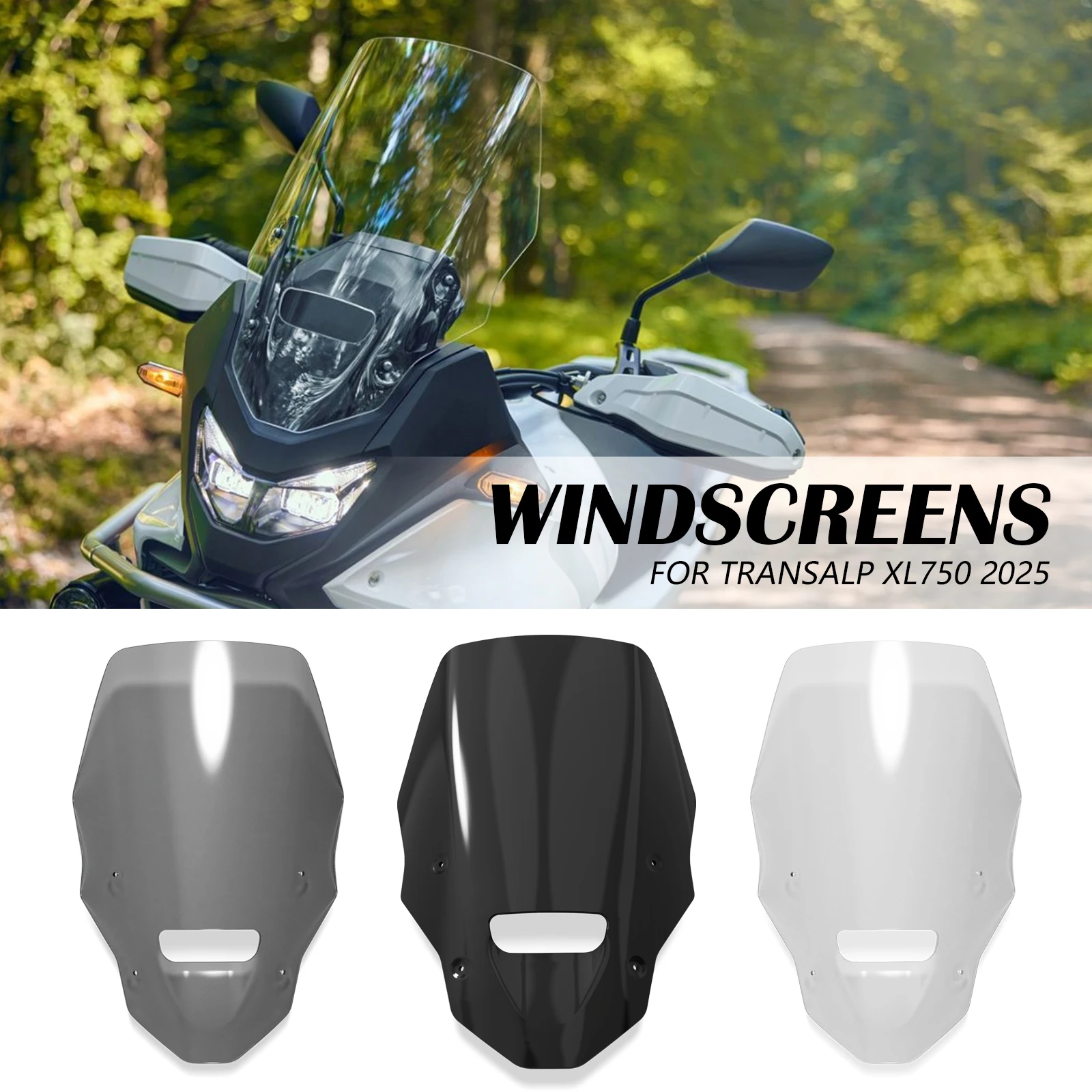 Фото Ветровое стекло-дефлектор для мотоцикла Honda Transalp XL750 2025-2026 №1