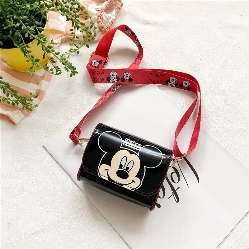 Детская сумка через плечо Disney с Микки Маусом Модный квадратный мини-кошелек для