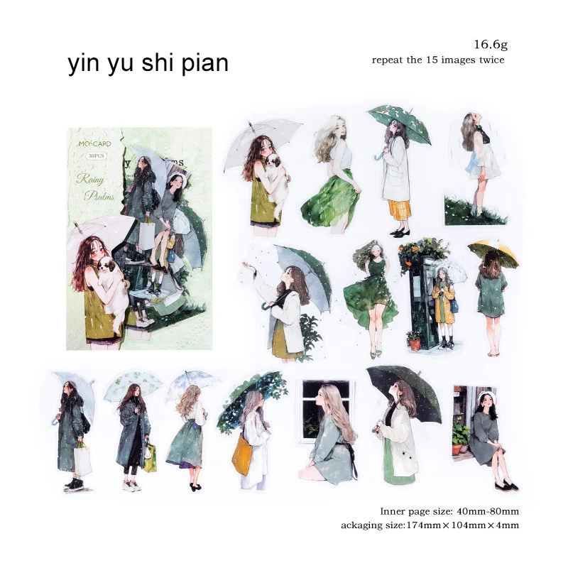 

Набор наклеек "Серия Оверт Дождя"