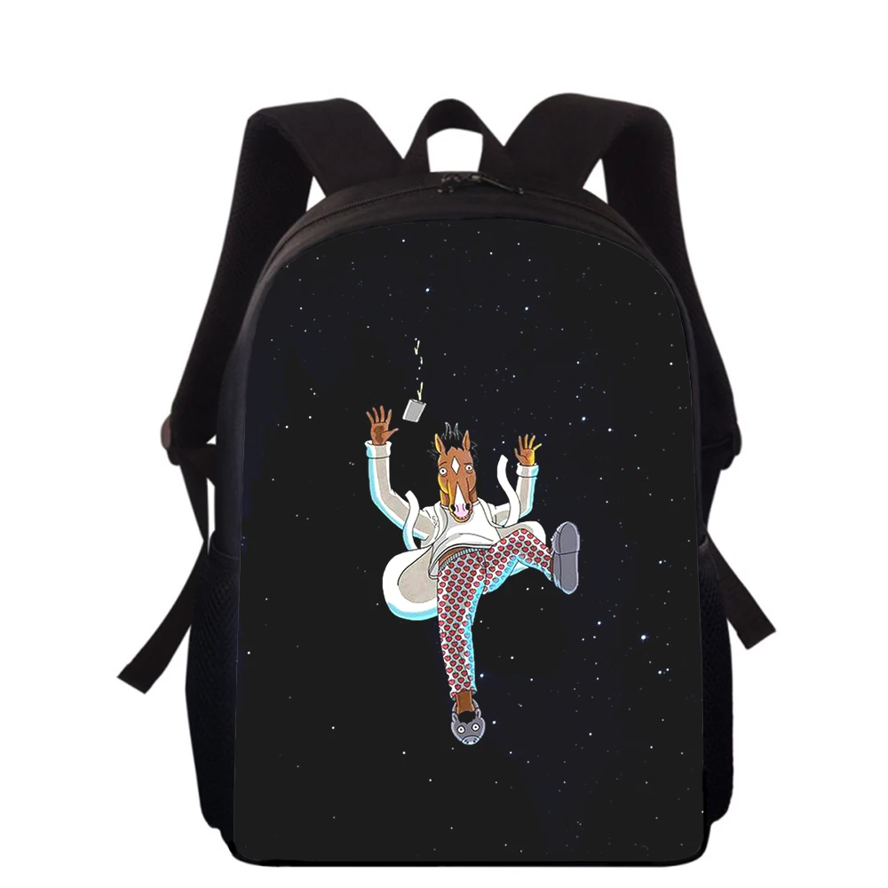 Bo Jack Horseman 15” 3D Print Kids Backpack Primary School Bags for Boys Girls Back Pack Students School Book Bags