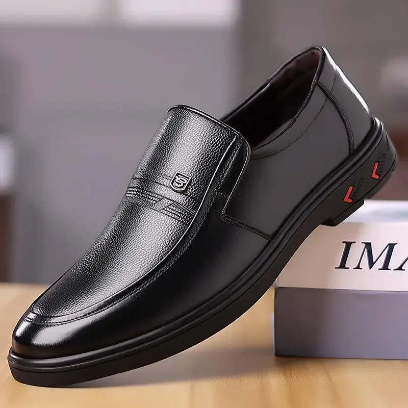 

Мужские классические кожаные туфли, Новинка осени 2023, деловая мужская обувь, низкие повседневные британские Ботинки Martin в стиле ретро
