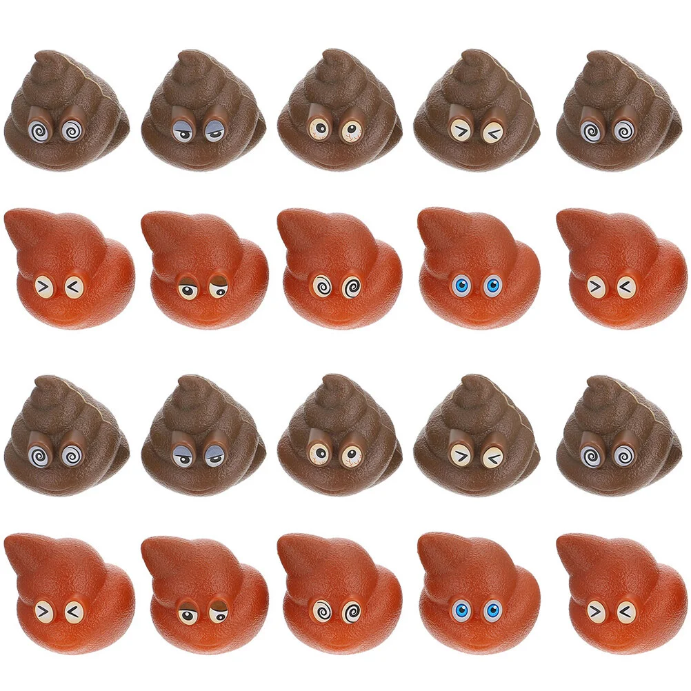 

20 Pcs Fake Dog Baby Presents Novelty Poop Toys Party Playthings Kids Props Funny Prank Pvc Parent-child Realistic