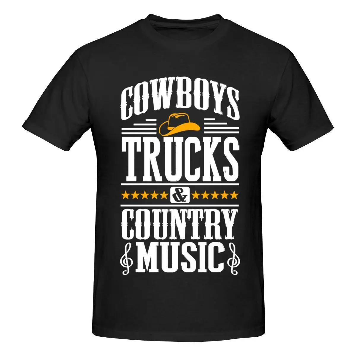 

Мужская хлопковая футболка с коротким рукавом и принтом "ковбойские Грузовики"