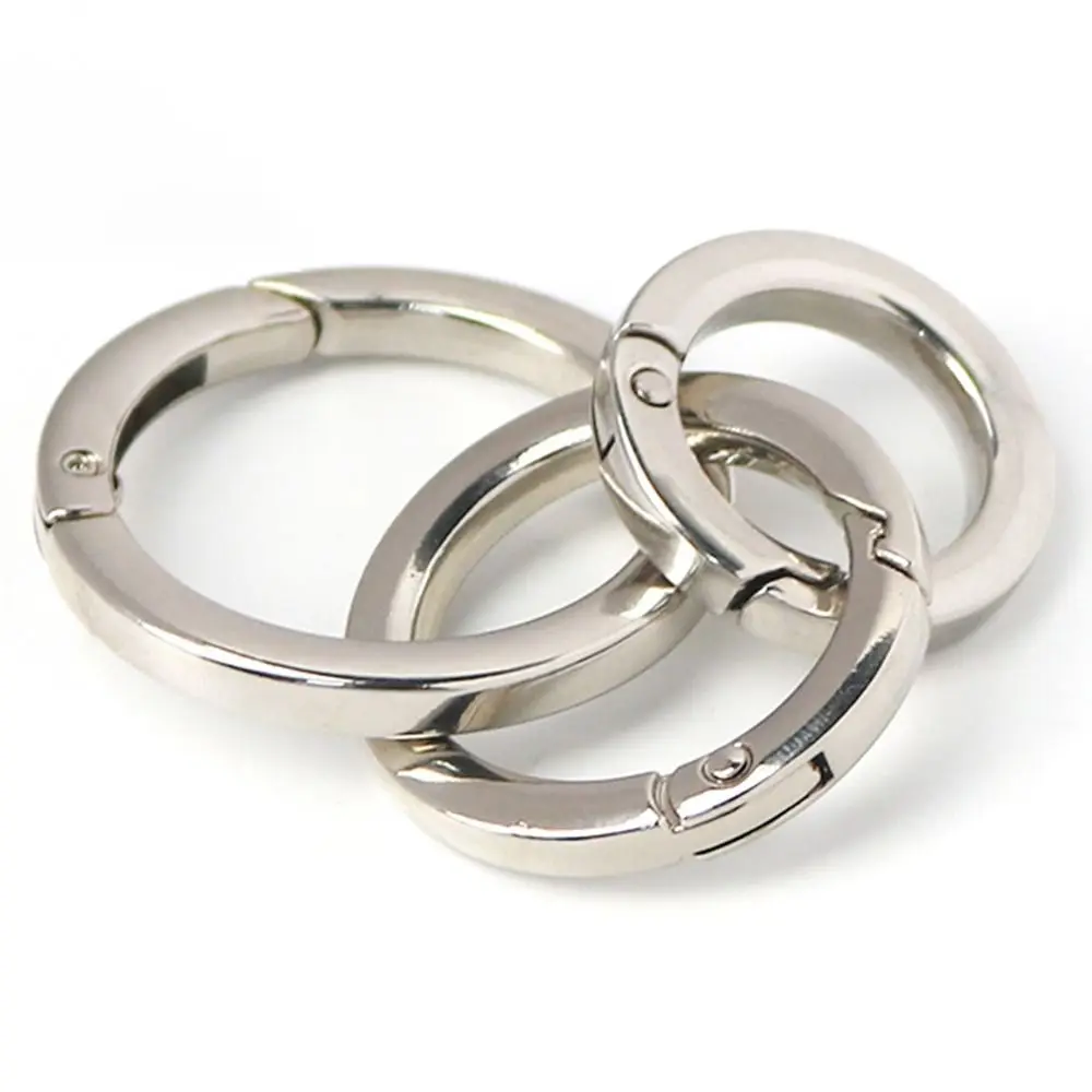 5 шт. пружинные круглые карабины из цинкового сплава