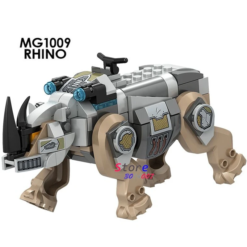 

Single Rhino model building block toys for children