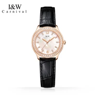 iw carnival brand ladies fashion watches women luxury quartz wristwatch 30m waterproof sapphire clock 2022 new relogio feminino