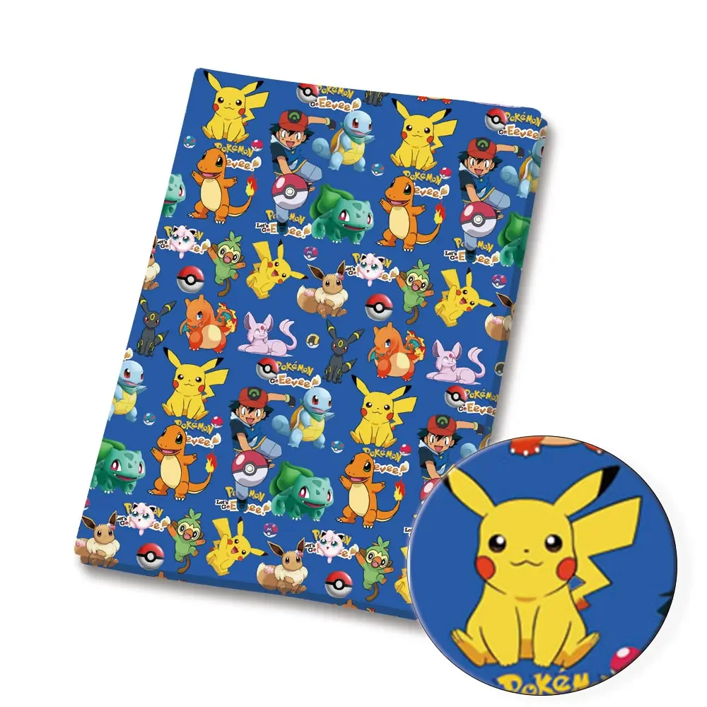 Покемон мультфильм ткань 140*50 см ручная работа шитье пэчворк квилтинг детское