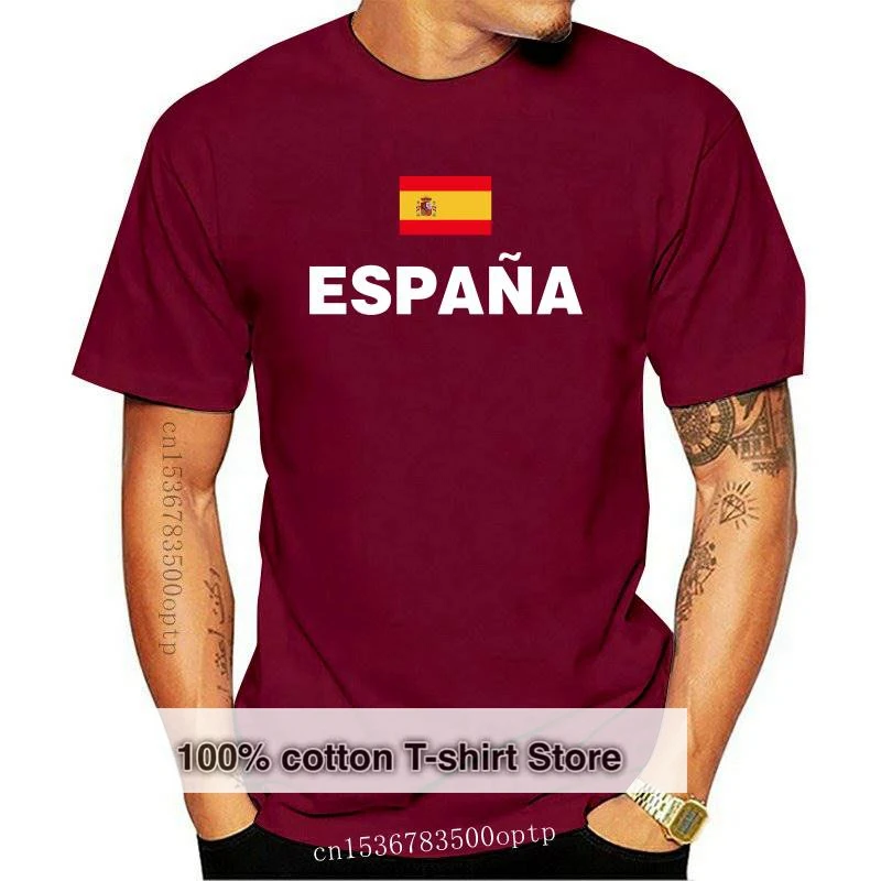 

New TEEWINING Spain T Shirt Flag Espana Tshirt Men Women Tee