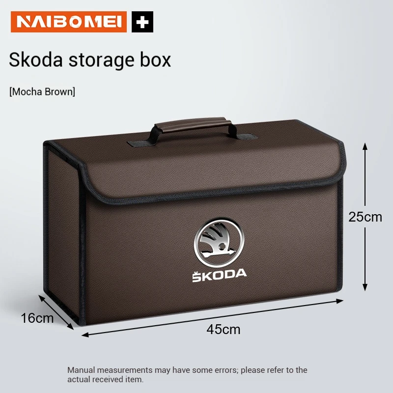 

Автомобильный багажник, ящик для хранения, органайзер, складная сумка-контейнер для Skoda VRS Superb Scala Octavia Kodiaq KAROQ Kamiq Fabia Rapid