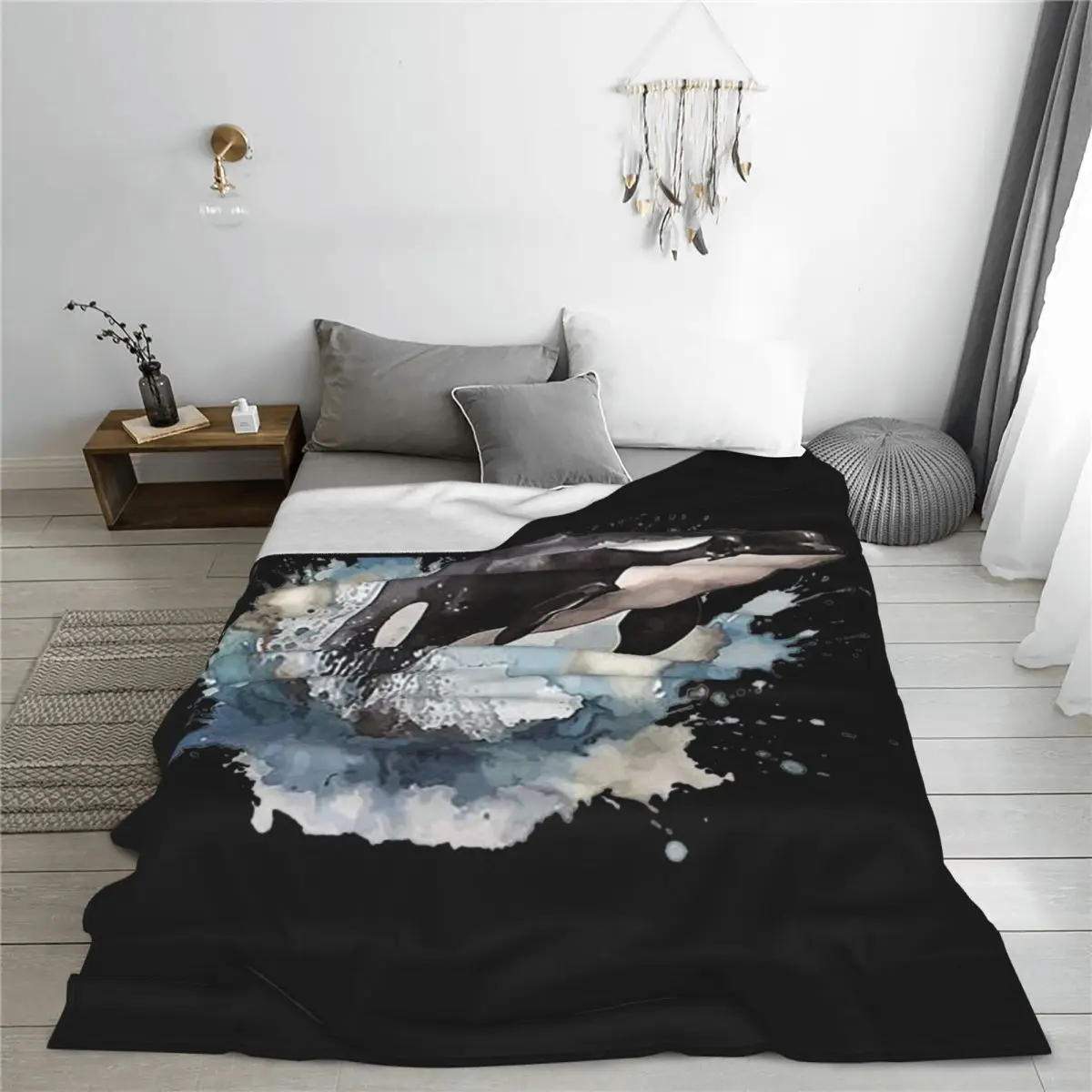 Фланелевое одеяло Orca Aquatic Sea Ocean