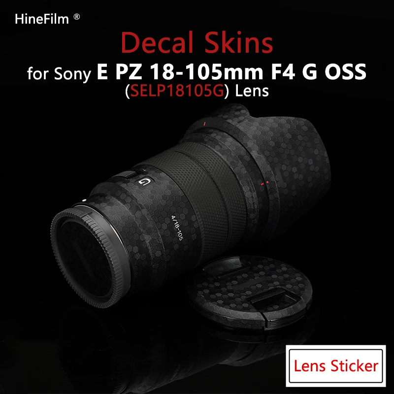 

Наклейка для объектива Sony SELP18105G, наклейка для SONY E PZ 18-105 мм, F4 G OSS, защита для объектива, 18105 пленка с защитой от царапин