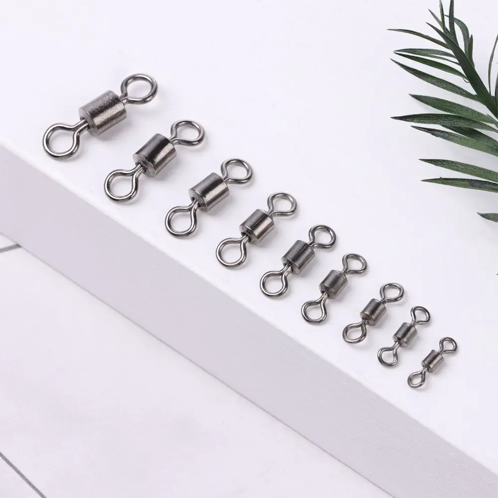 

Durable High Strength Bearing Barrel Rolling Swivels Fishing Rolling Swivel Connector Solid Ring Fishing Connector