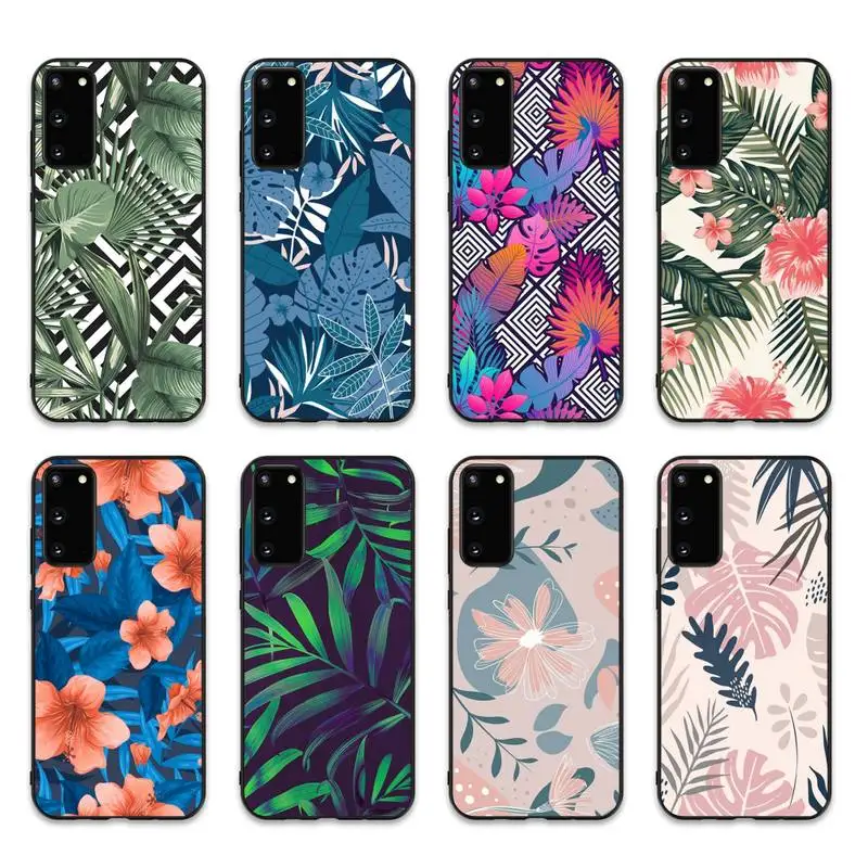 

Palm Tree Leaves Phone Case for Samsung S10 21 20 9 8 plus lite S20 UlTRA 7edge