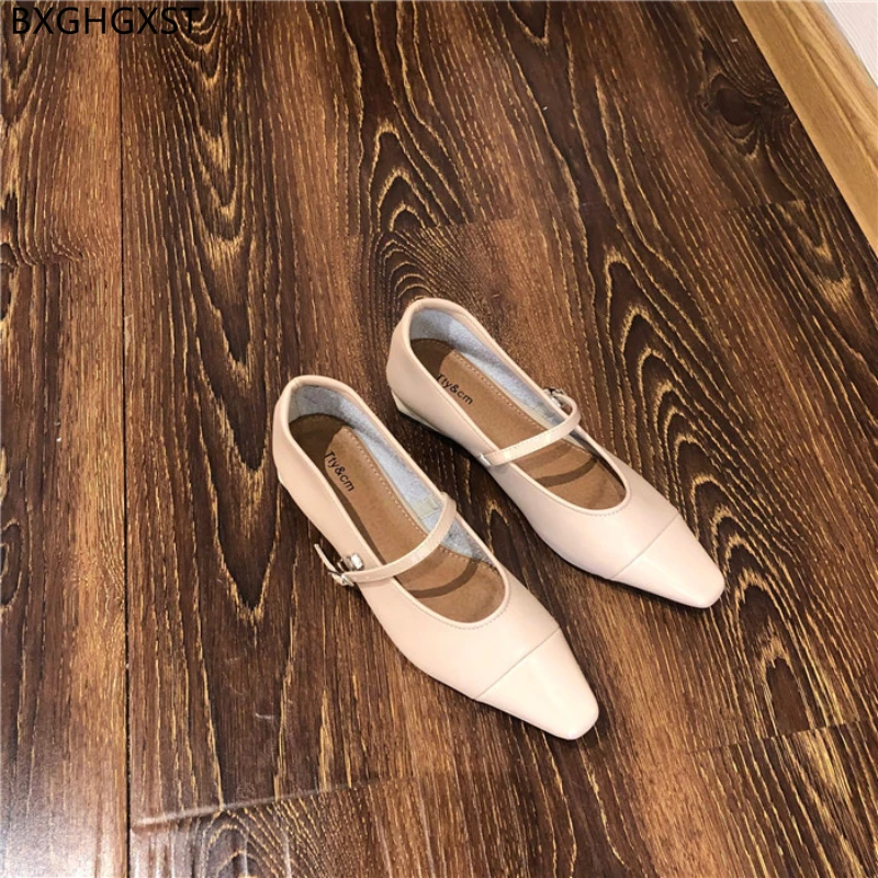 

Casuales Leather Casual Shoes Chunky Heels Luxury Brand Mary Janes Shoes Office 2022 Oxford Shoes for Women Low Heel Zapatillas