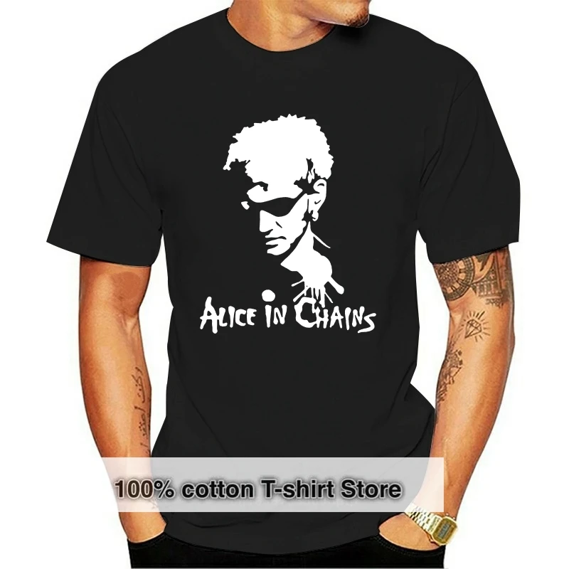 

New Limited Merch T-shirt Unisex Layne Staley in Chains