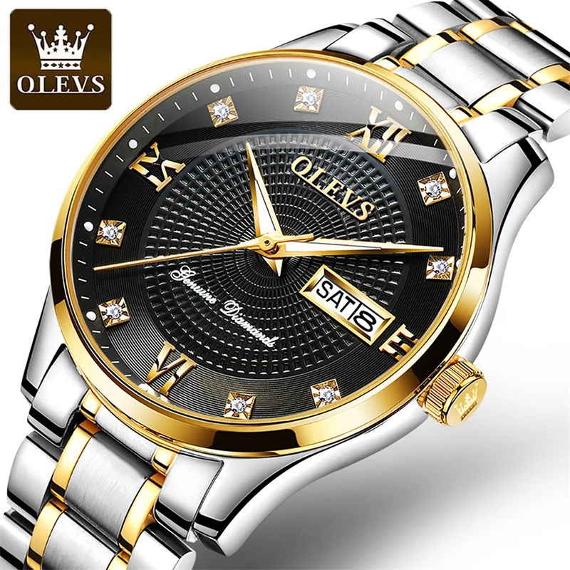 

OLEVS Men for Watch Top Brand Automatic Mechanical WristWatches Waterproof Fashion Casual Calendar Clock The Men's Watches