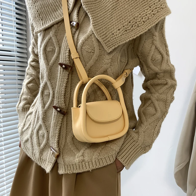 

Mini Crossbody Bags For Women Solid Color Leater Cute Shoulder Purse Daily Girls Messenger Phone Bag Top Handle Clutches Purses