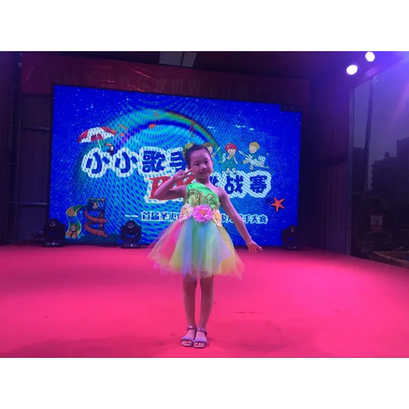 Красочные цветы стандартное платье для танцев сальсы девочек современный