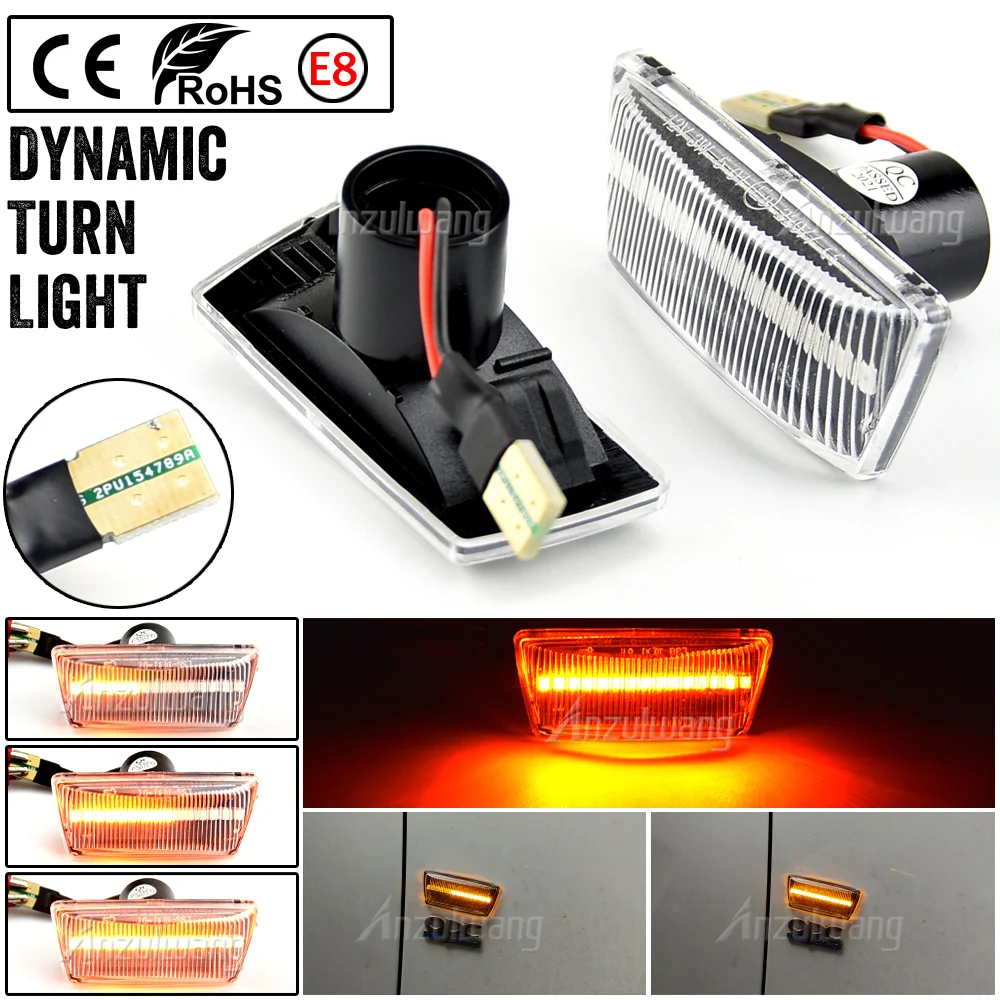 

Dynamic LED Turn Signal Blinker For Opel Insignia Astra H Zafira B Corsa D Side Marker Lights lamp 2005 2006 2008 2010 2011 2014