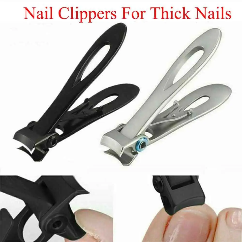 

Anti-Slip Portable Extra Big Toe Nail Clippers Large For Thick Nails Heavy Duty Stainless Fingernail Manicure Tools