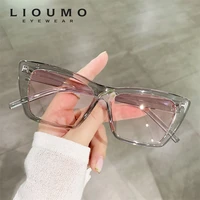 lioumo vintage sunglasses for women 2022 fashion streeting shooting glasses men driving goggles anti glare gafas de sol mujer