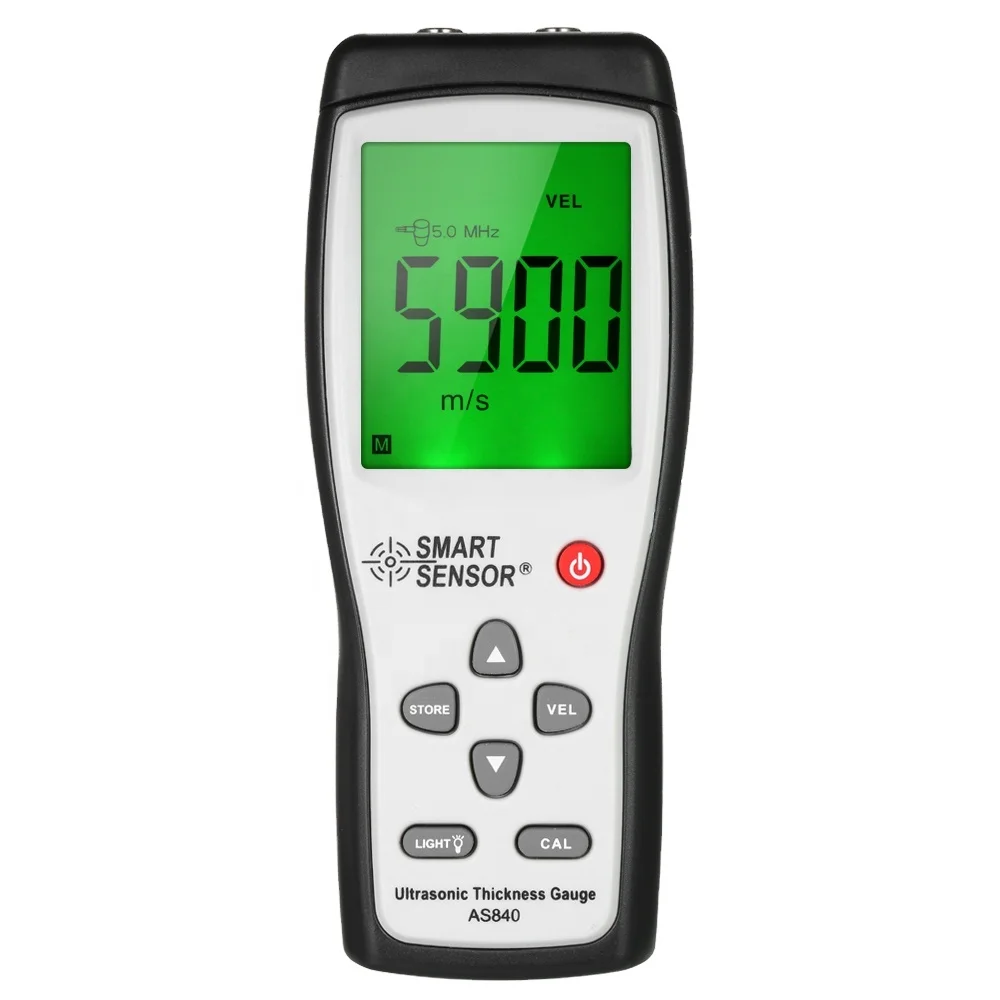 

AS840 Width Measuring Instruments Ultrasonic Thickness Gauge Handheld LCD Digital Thickness Tester Depth Meter tool
