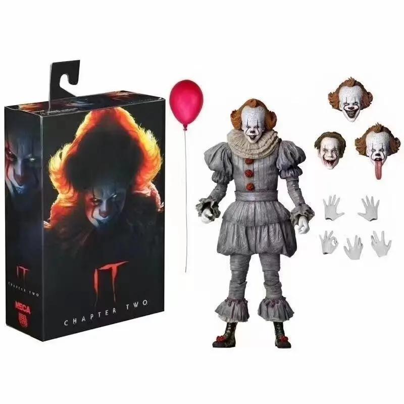 Фото Коллекционная фигурка Neca It Pennywise Joker Reborn Moonlight, лимитированная серия, люкс-издание, модель куклы в стиле хоррор, подарок для фанатов кино №3