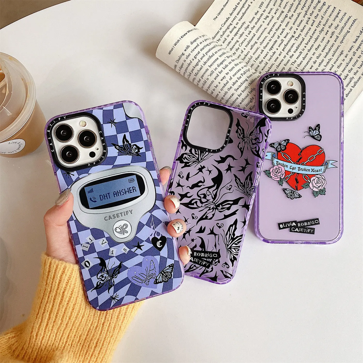 

Luxury Olivia Rodrigo Love Lock Telephone Phone Case for IPhone 11 13 12 Pro Max 7 8 Plus X XS XR Ins Butterfly Silica Gel Cover
