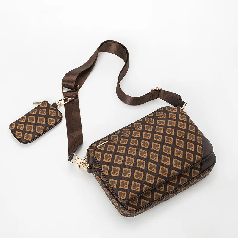 

2023 Men's Bag 3-in-1 Messenger Bag New Men's Printed Bag 3-piece Combination Shoulder Messenger Bags Women Purse And Handbags