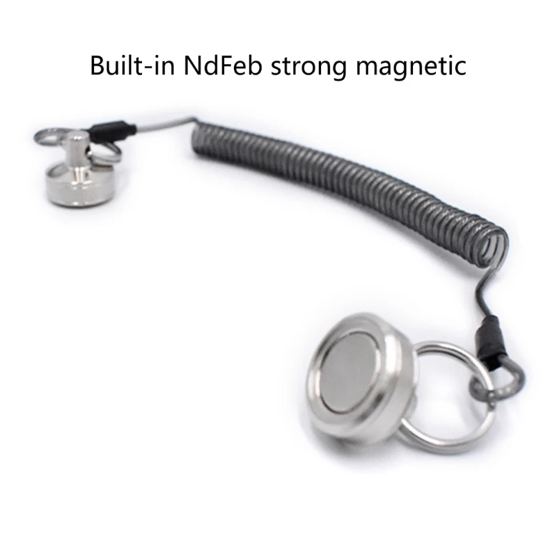 Магнитный держатель для ловли рыбы нахлыстом со спиральным ремешком сильный