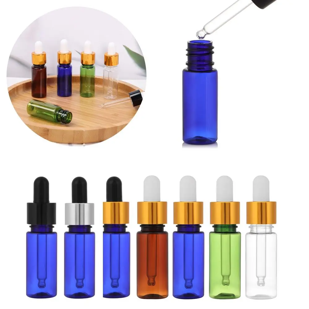 

15ml PET Dropper Bottle Jars Vials With Pipette Sample Container For Cosmetic Perfume Essential Oil Bottles Empty Cosmetic Bot