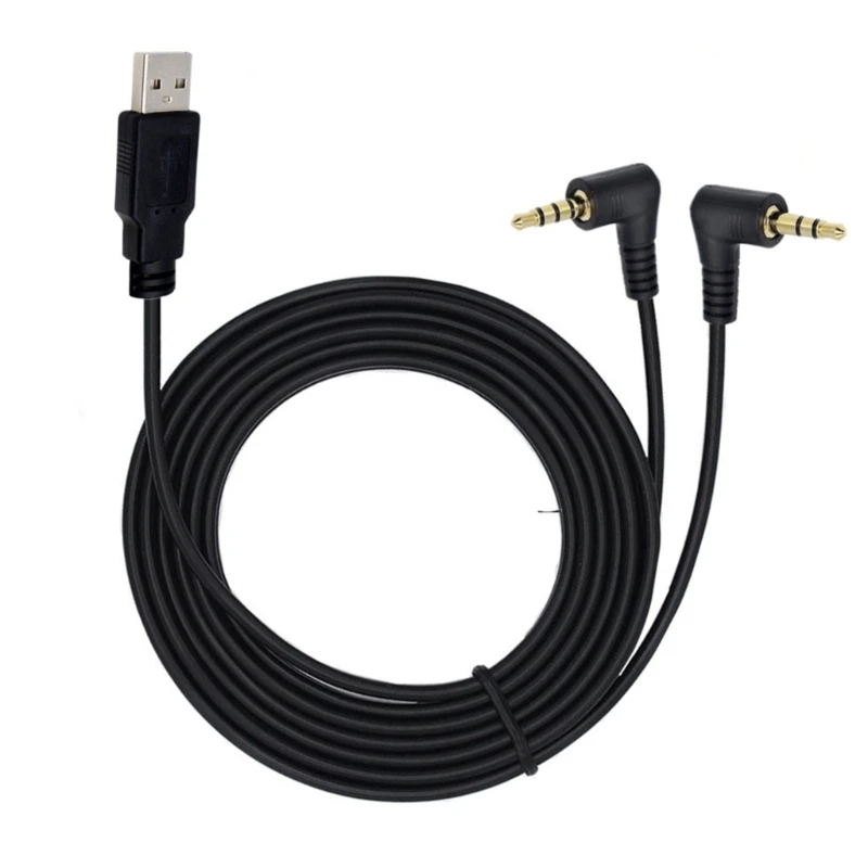 

3.5mm o USB 2.0 Male Cable Headphone to USB Cord for Any 3.5mm Device Drop Shipping