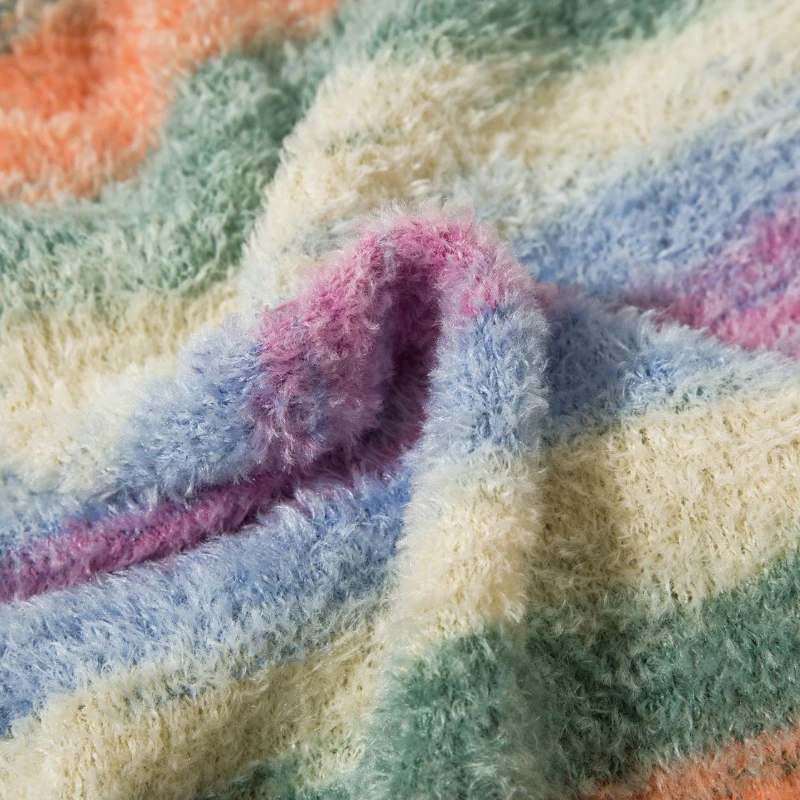 Жилет в стиле Харадзюку для мужчин и женщин Свободный пуловер полоску с