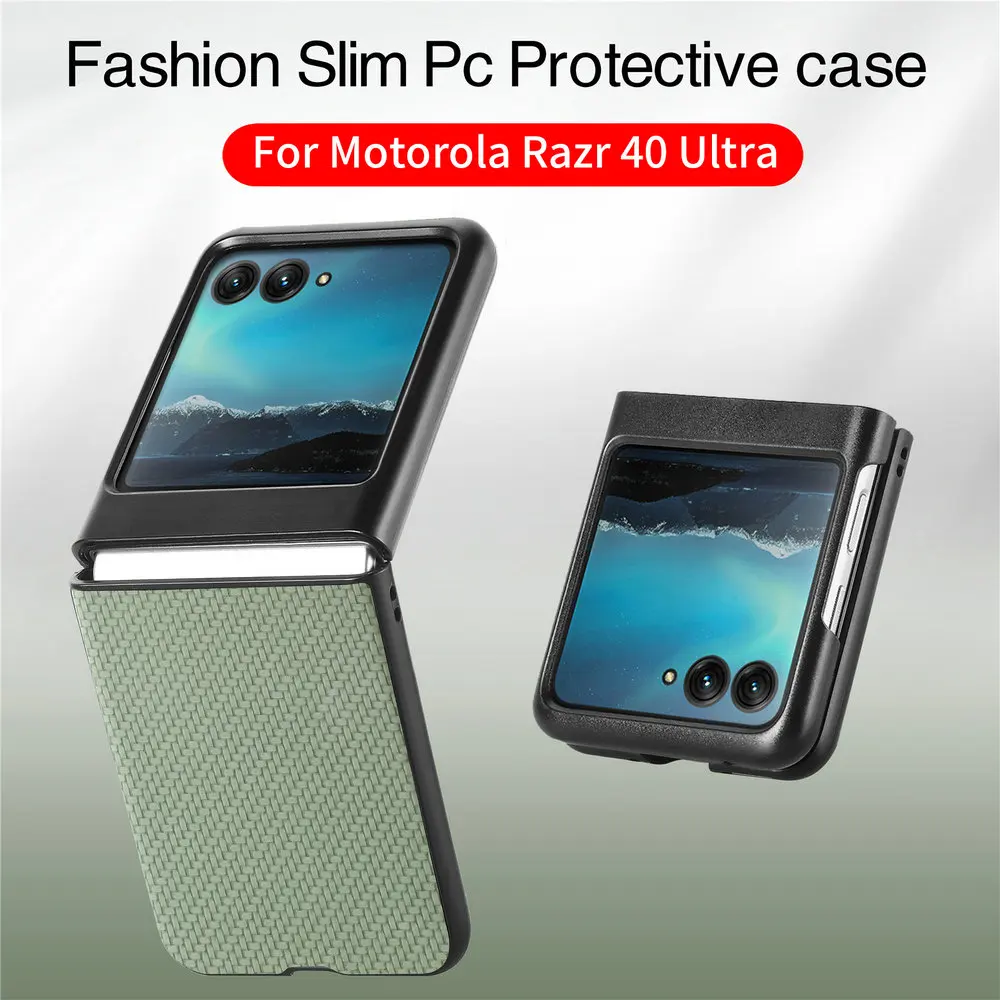 Роскошный кожаный чехол Razr40 Ultra 2023, складной бампер, ударопрочный чехол для Motorola Razr 40, Ультратонкий чехол для задней панели