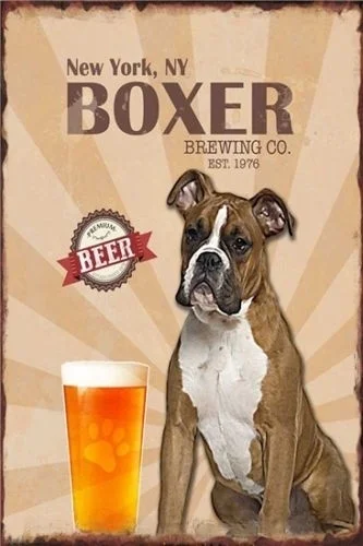 

Настенное украшение в стиле ретро, украшение для дома, металлический жестяной знак, боксеры, пивоварение, DIY Декор, украшение для дома