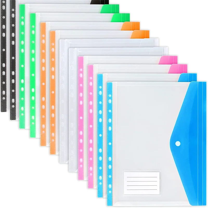 

A4 Poly File Folder with Botton Envelope Wallet File Bag Expanding Folder for Documents Desk Organizer Office School Supplies