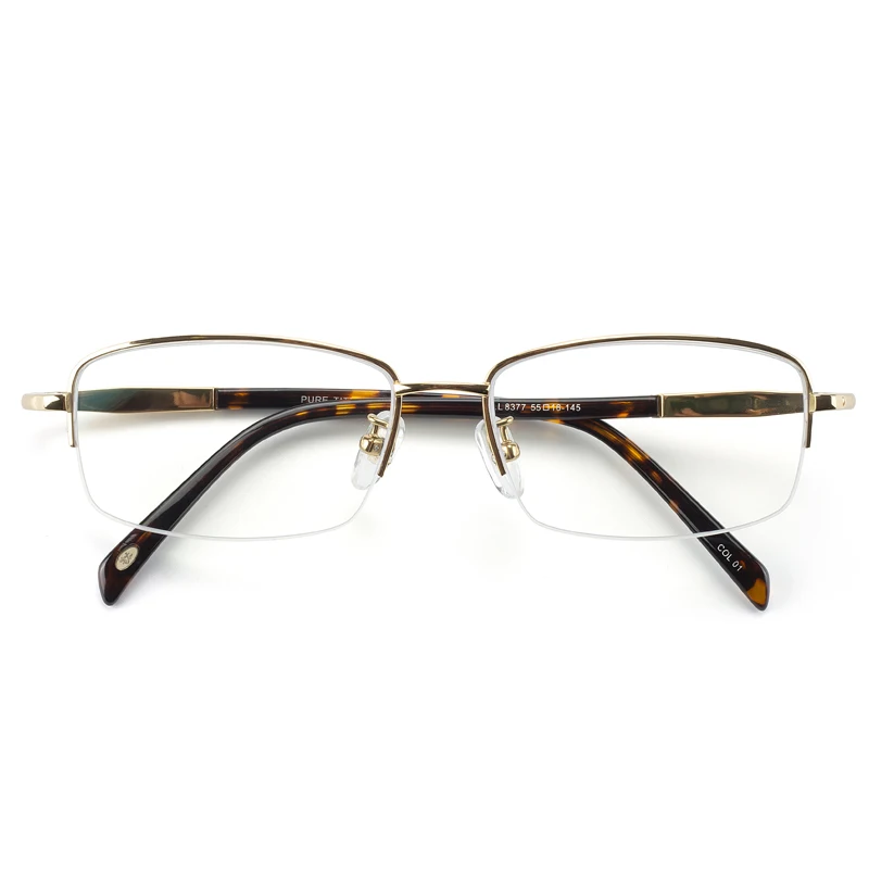 

Прогрессивные многофокальные очки для чтения, прямоугольные золотистые титановые очки с полуободковой оправой, с защитой от ультрафиолета...