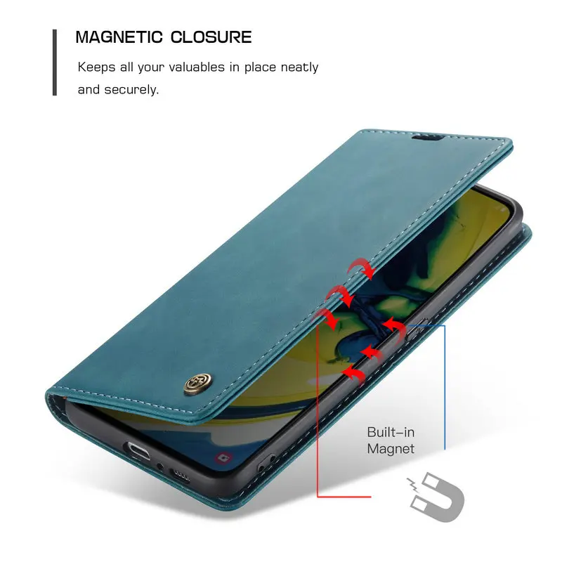 Leather 360 Protect for Coque Samsung A80 Case A53 A33 A21S A13 A24 51 71 A 80 Cover Etui Samsung Galaxy A80 A31 A30 A23 A54 A34