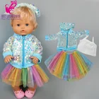 16-дюймовое пальто для куклы Nenuco Ropa Y Su Hermanita, куртка для куклы, юбка, жилет, игрушки, одежда