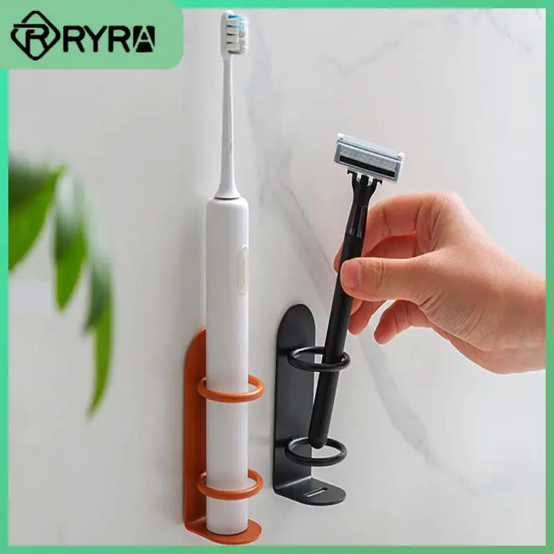 

Wall-mounted Electric Toothbrush Rack Punch-free Storage Shelf Moisture-proof Clean Sanitary Razor Holder Bathroom Accessories