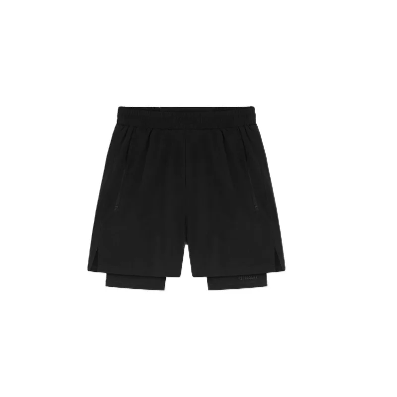 

Men's Double Layer Running Training Stretch Quick Dry Sports Fitness Shorts