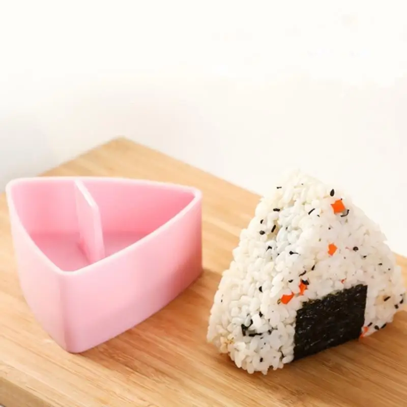 

Треугольная Пластиковая форма для суши, рисовых шариков, набор форм Onigiri, кухонные гаджеты, комплект суши, японские кухонные аксессуары