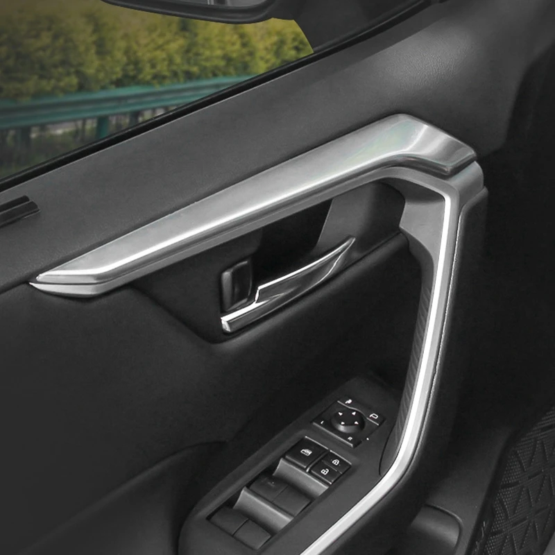 

Для Toyota RAV4 RAV 4 XA50 2019 2020 2021 внутренние дверные ручки рамка полоса декоративная крышка отделка