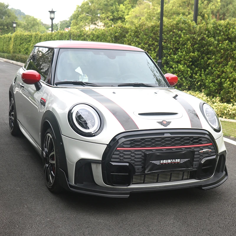 Для MINI COOPER S JCW LCI 2 2021-2023 передний разделитель губ удлинитель бампера спойлер на