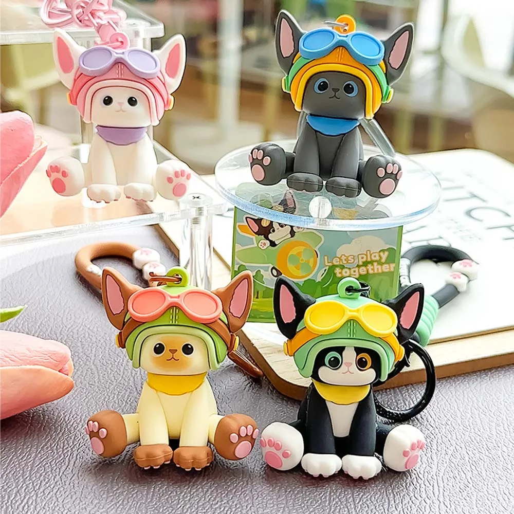 Дьявон Рекс Пилот Кот Брелок Сумка Подвеска Украшение Немецкий Смола Подарочные